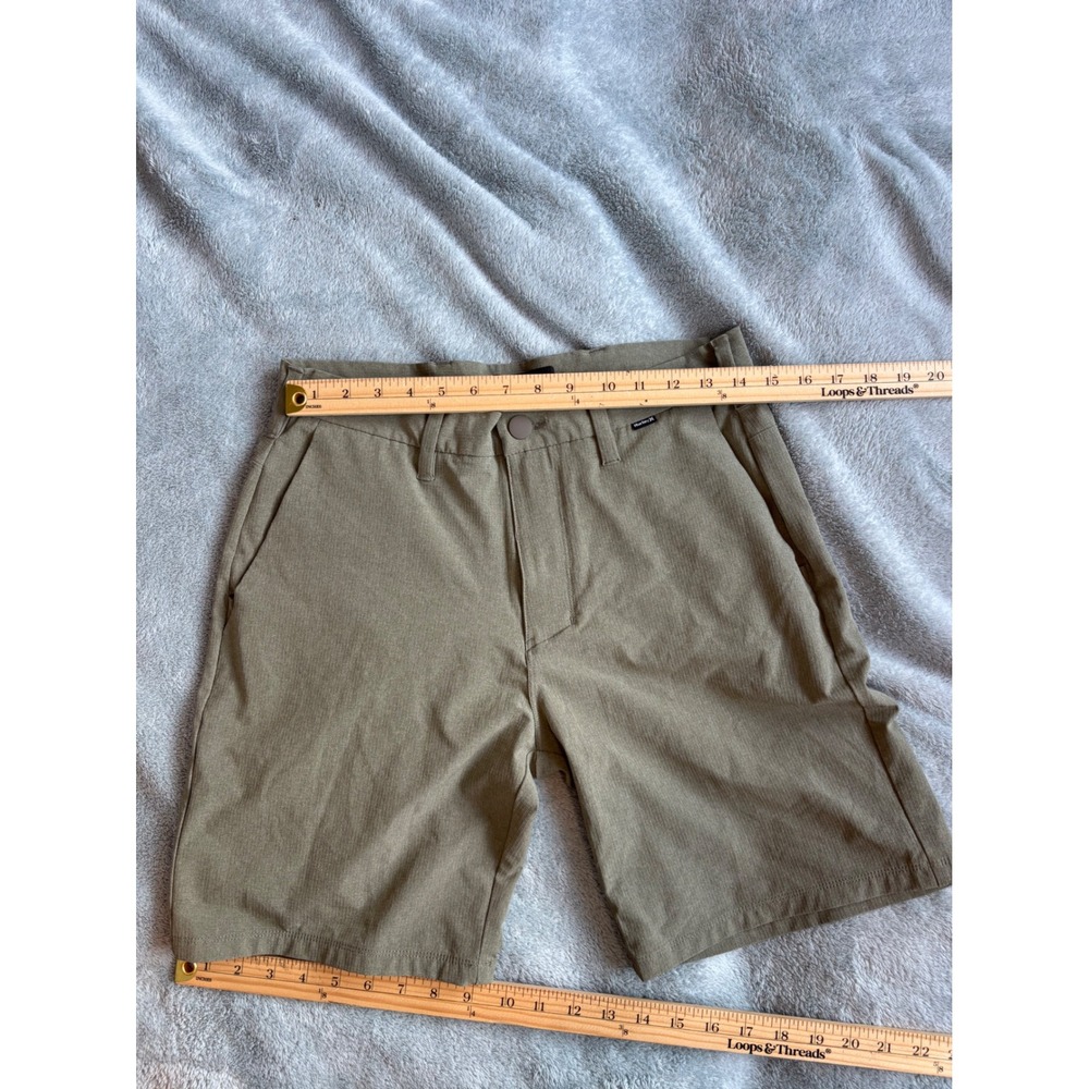Hurley Phantom Walkshorts Mens 30 Olive Green Ripstop Hybrid Chino Shorts